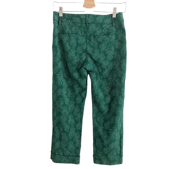 Betabrand Cabana Leaf Print Yoga Dress Pant Crops XSP - Picture 14 of 15